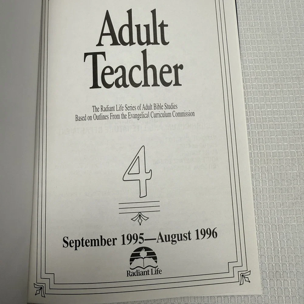 Adult Teacher Christian Bible Lesson Teaching Outlines Volume 1-7 Set 1992-1999